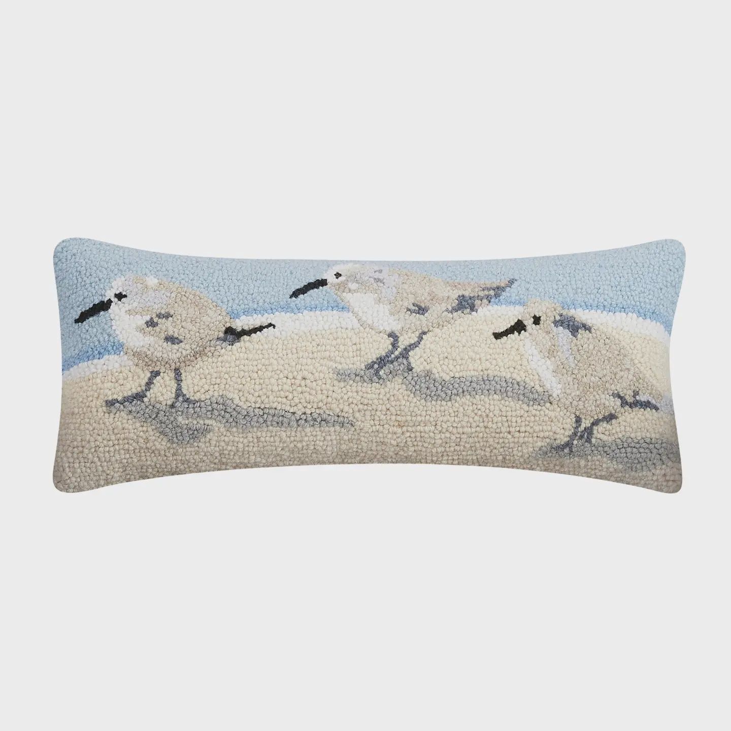 Sandpipers Hook Pillow - Sally Eckman Roberts
