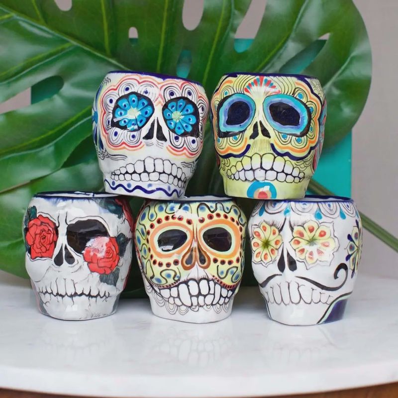Sugar Skull Skeleton Mug