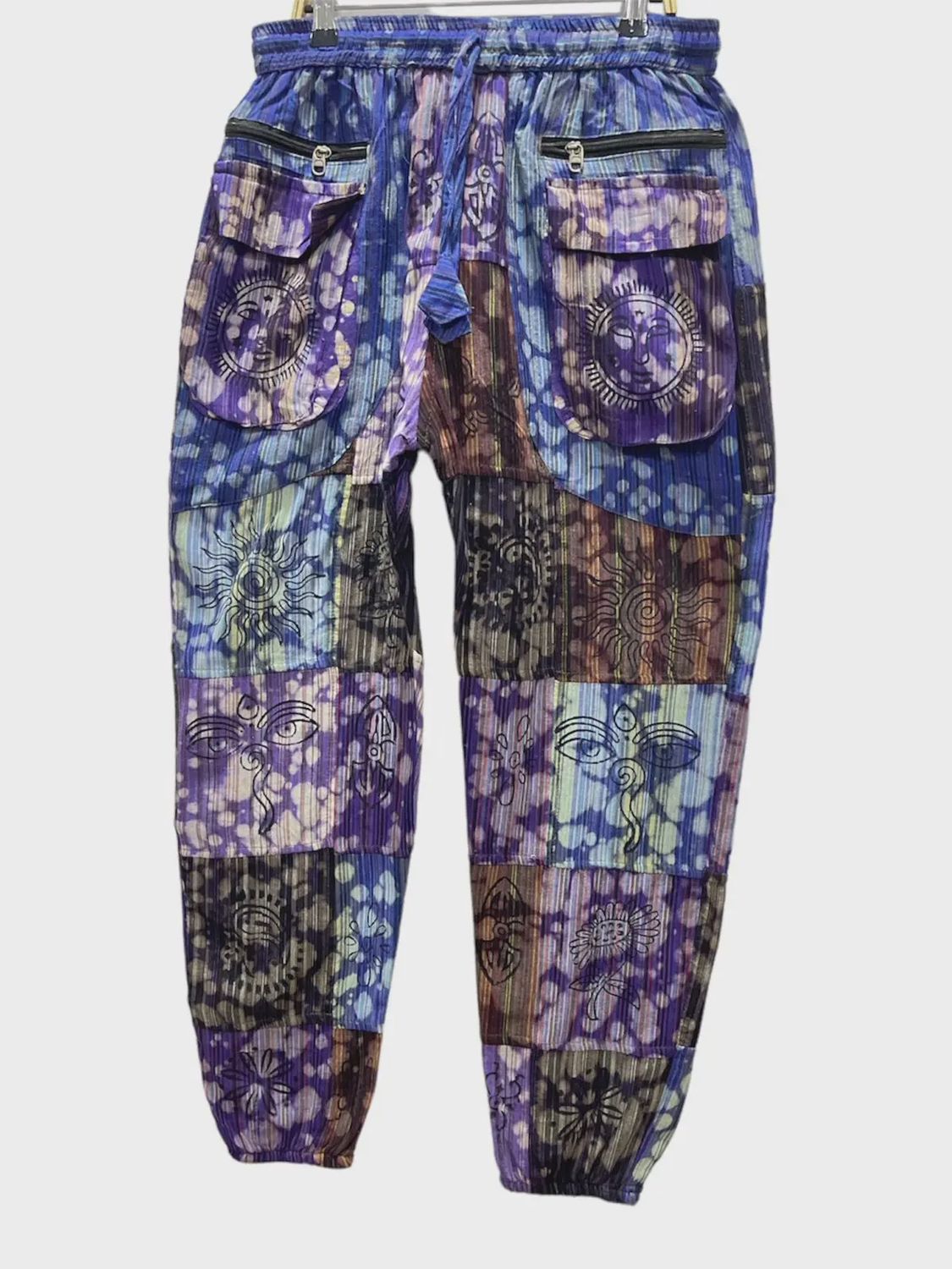 Batik Cutwork Zip pocket Yoga D377