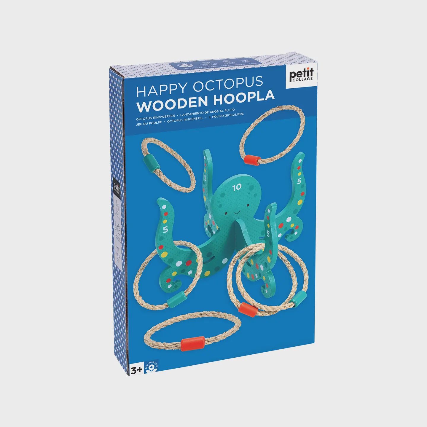 Happy Octopus Wooden Hoopla