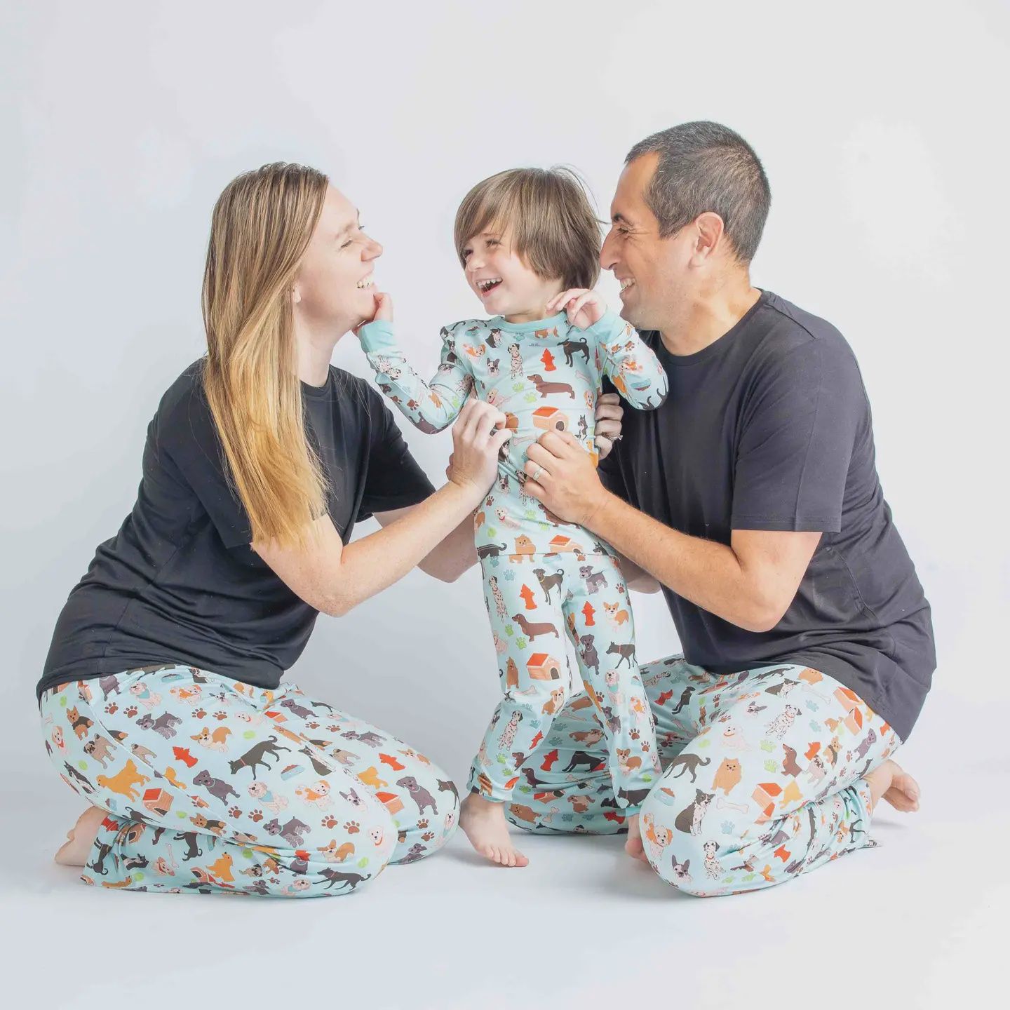 Dogs Bark Two-Piece Bamboo Kids Pj Pants Set