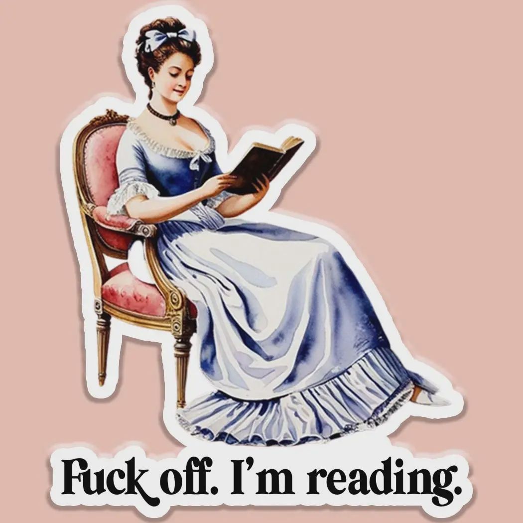 I&#39;m Reading Funny Sticker Decal