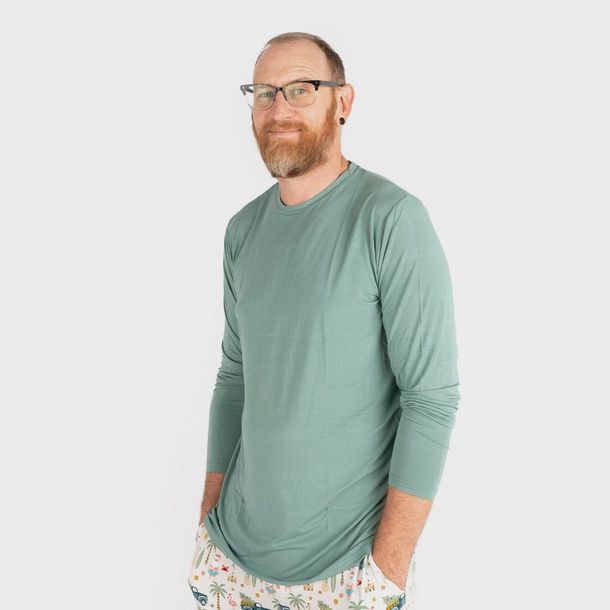 Tropical Green Unisex Bamboo LS Shirt