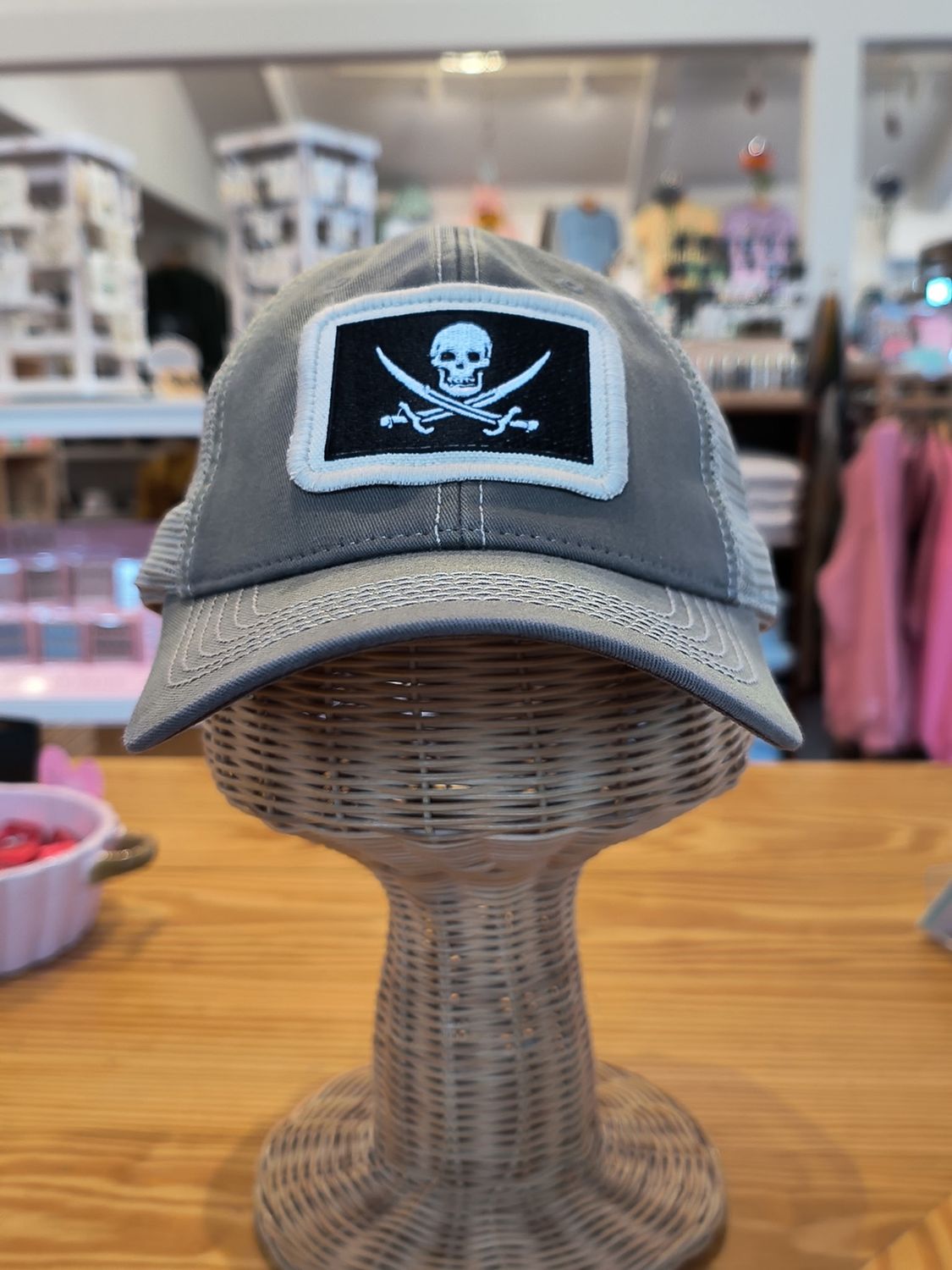 Calico Jack Skull and Swords Pirate Flag Trucker Hat