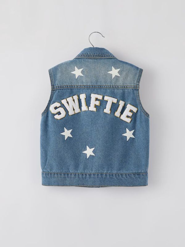 “Swiftie” Girls Denim Vest