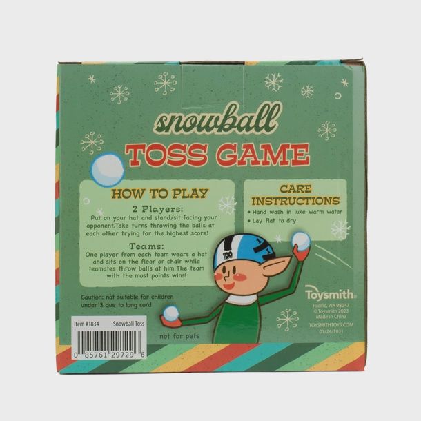 Snowball Toss Game - Holiday, Christmas, Winter