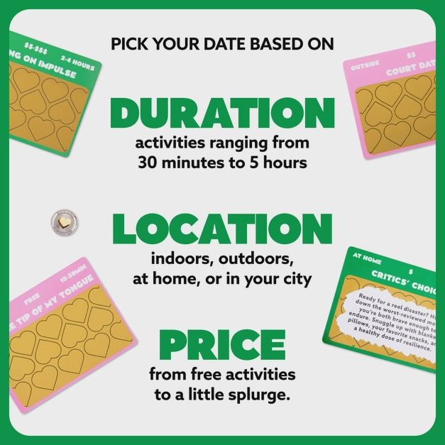Date Night Scratch-Off Cards - 50 Unique Date Night Ideas For Couples