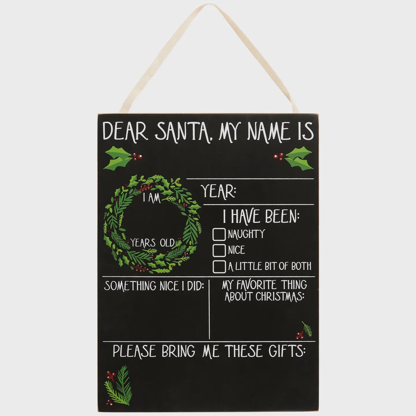 Dear Santa Milestone Board