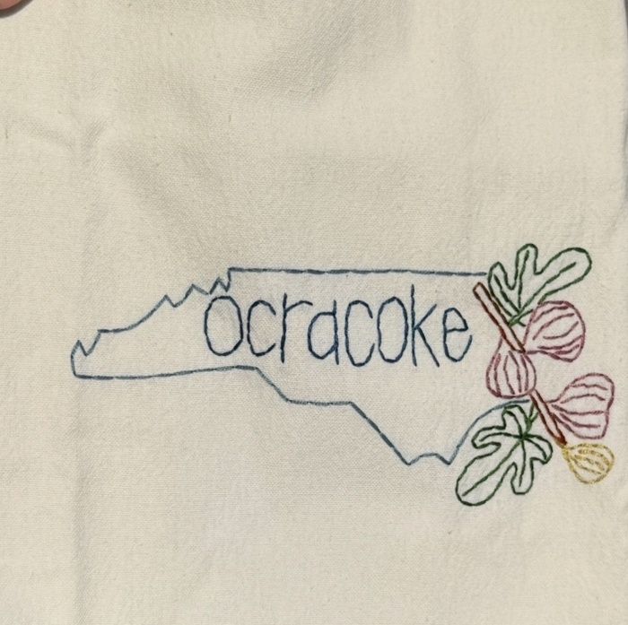 Hand-stitched NC Fig Towel