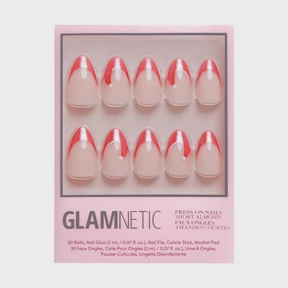 Mrs. Claus Press-On Nails | Short Almond | Christmas Holiday