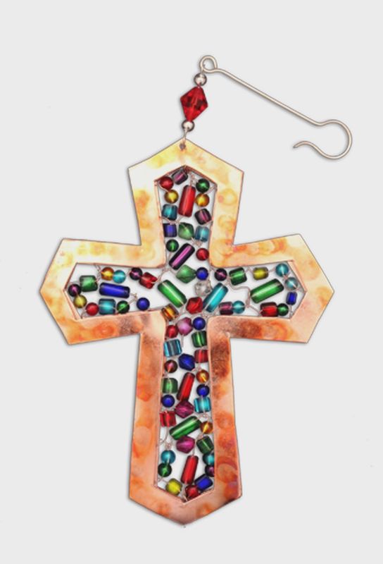 Colorful Cross Ornament