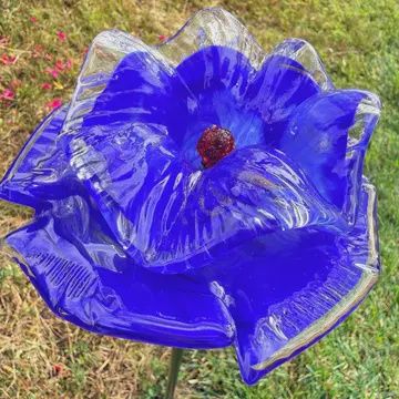 Art Glass Flower Stake
