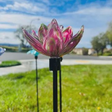 Art Glass Flower Stake