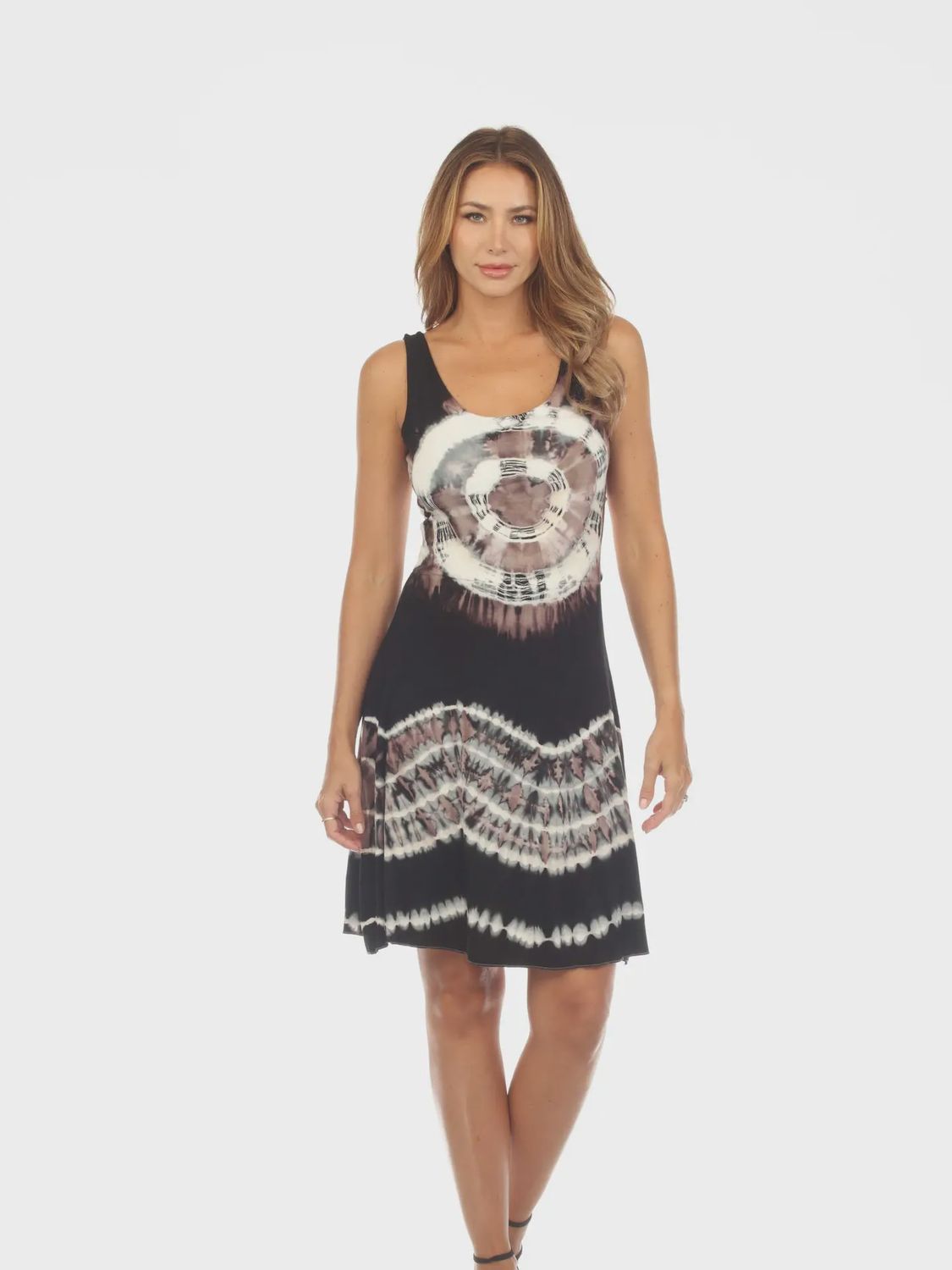 Rayon Tie Dye Dress KTP942, Size: S