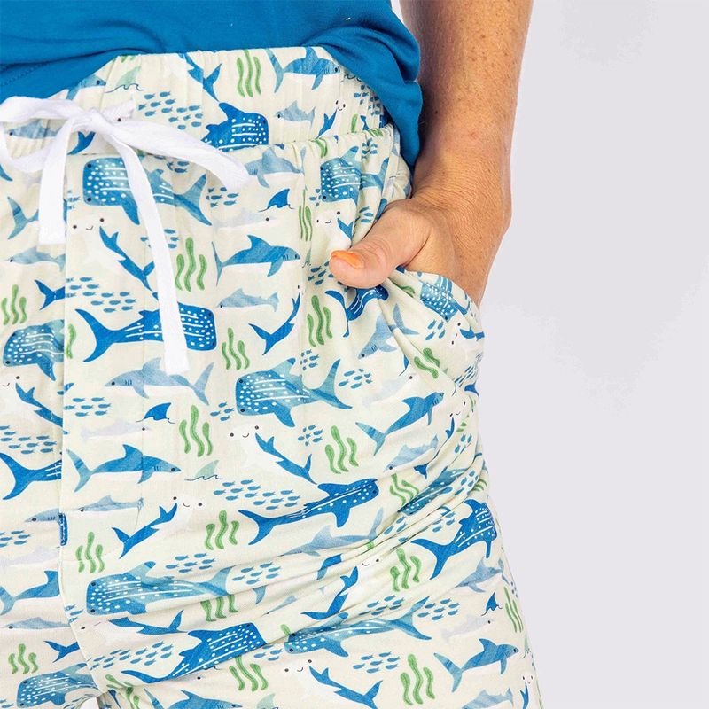 Shark Friends Adult Bamboo Pajamas Relaxed Lounge Pants