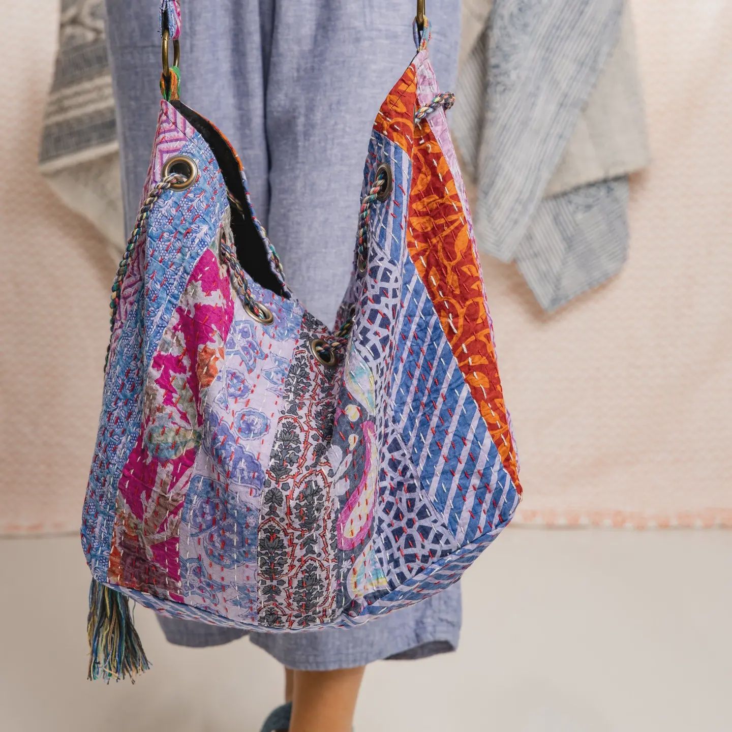 Boho Blooms Bag, Color: Purple