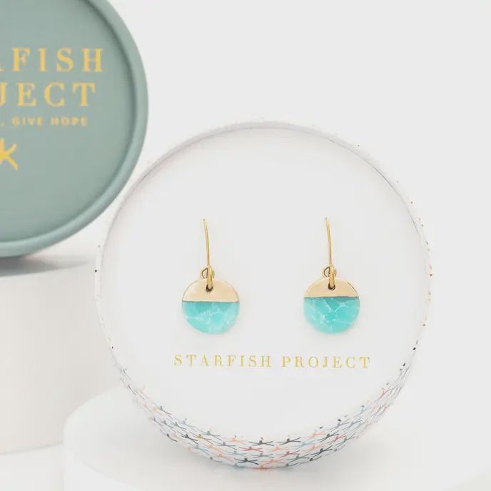 Refresh Earrings in Aqua