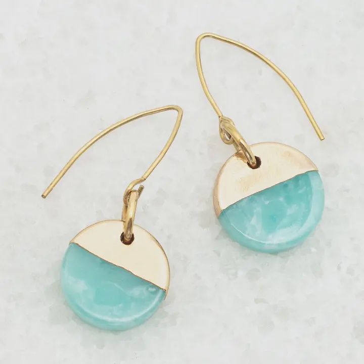 Refresh Earrings in Aqua