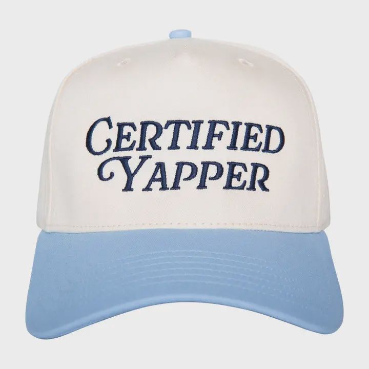 Certified Yapper Two-Toned Vintage Hat