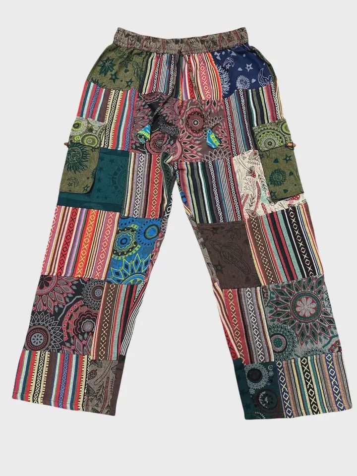 Cotton Multi Color Patchwork Festival Pant DT112