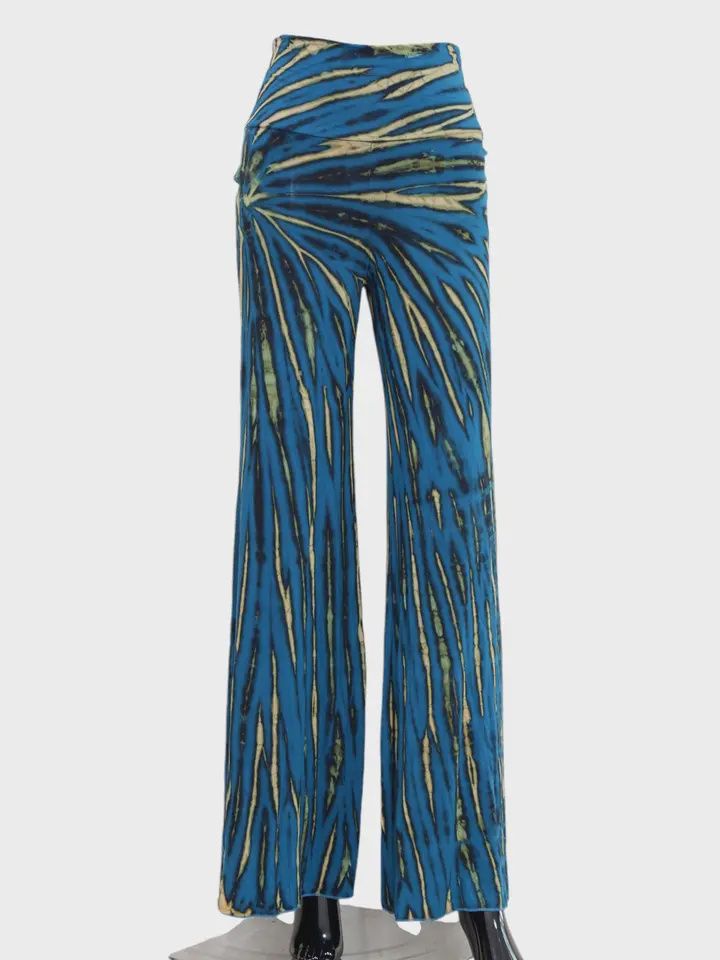 Rayon Tie Dye with Grey Line Pant KTP862