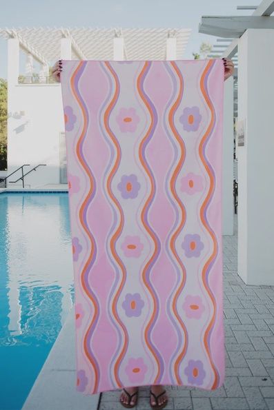 Beach Shells Microfiber Beach Towel