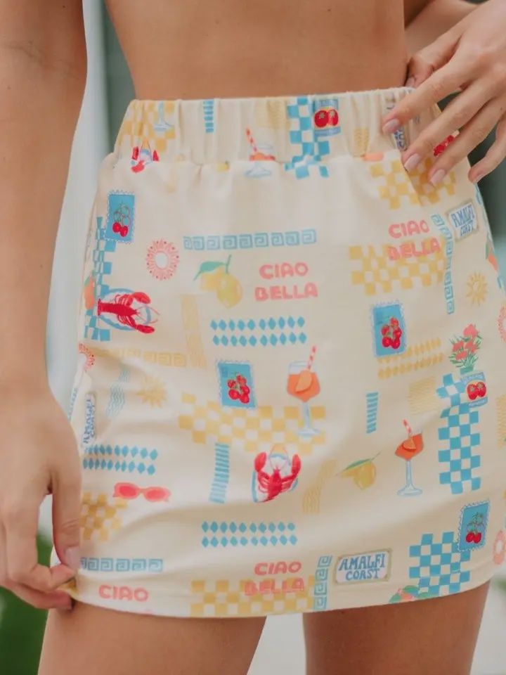 Italian Summer Cover Up Skirt