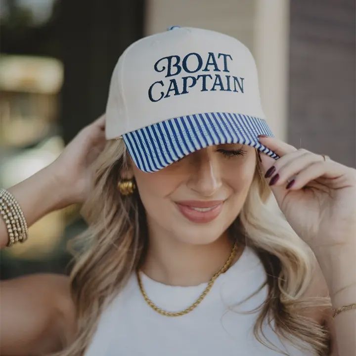 Boat Captain Two-Toned Retro Hat