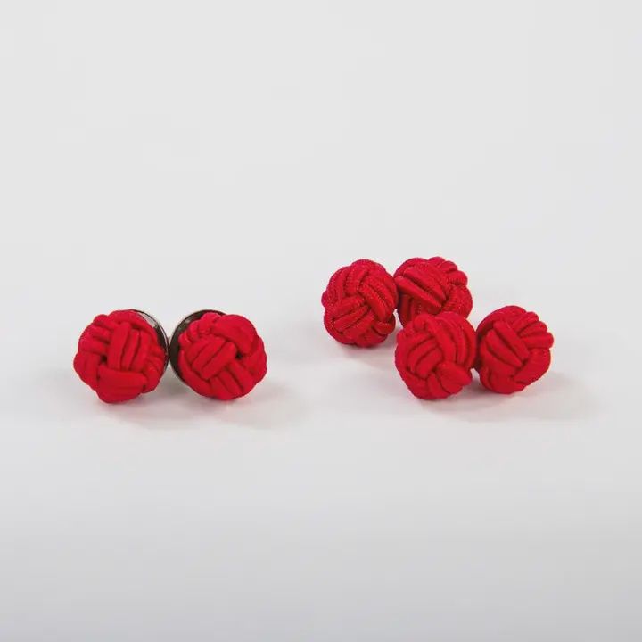 Monkey Fist Earrings -Red Right Return