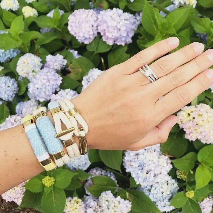 Hampstead - Ivory/Gold - Nautical Rope Bracelet