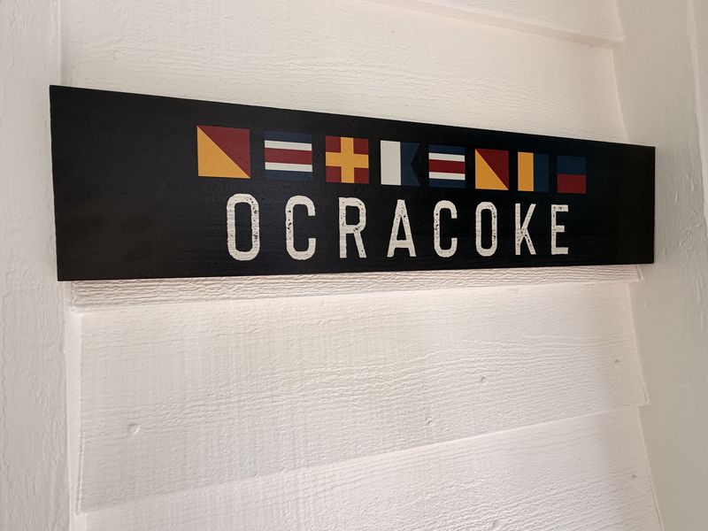 Nautical Flag "Ocracoke" Sign