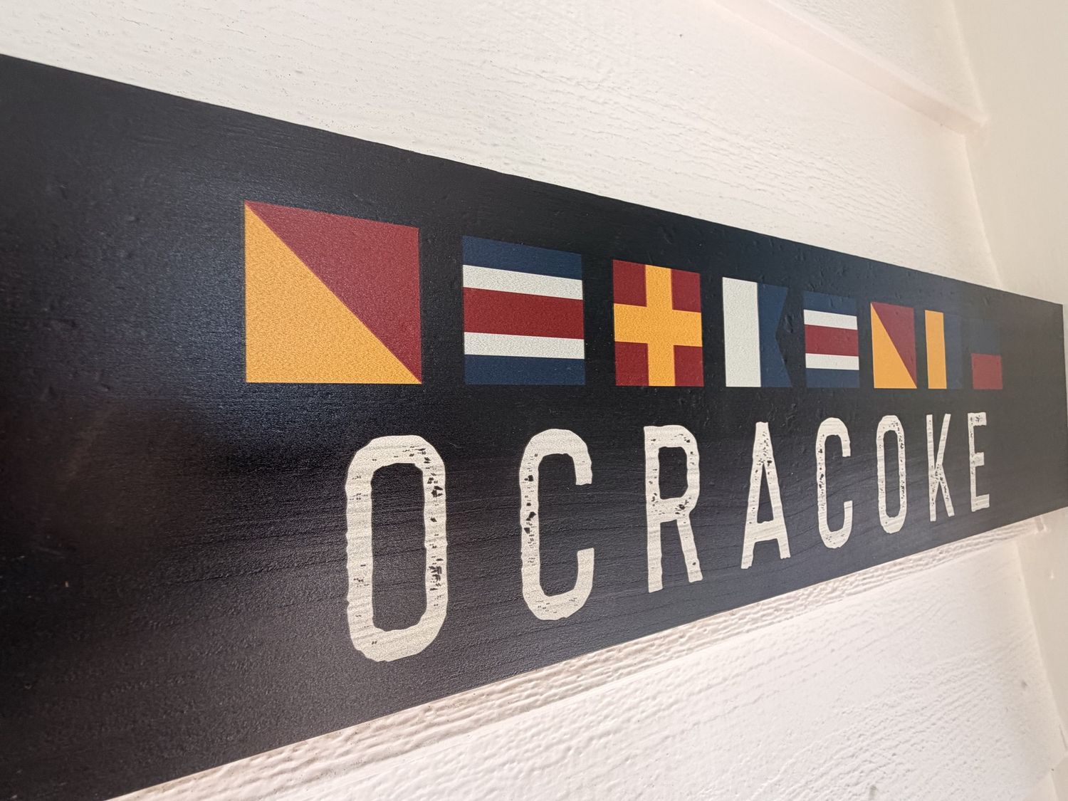 Nautical Flag "Ocracoke" Sign