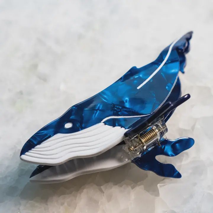 Eco Friendly Blue Whale Hair Clip
