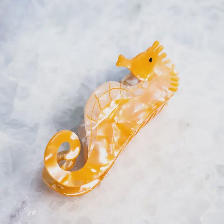 Eco Friendly Seahorse Hair Clip, Large