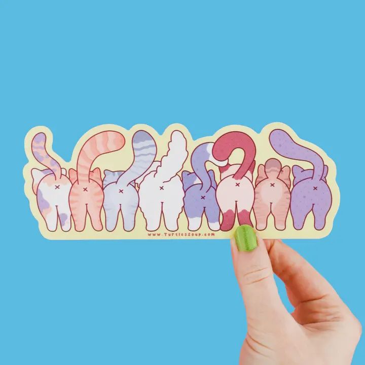 Cat Butts Kitty Decal Sticker