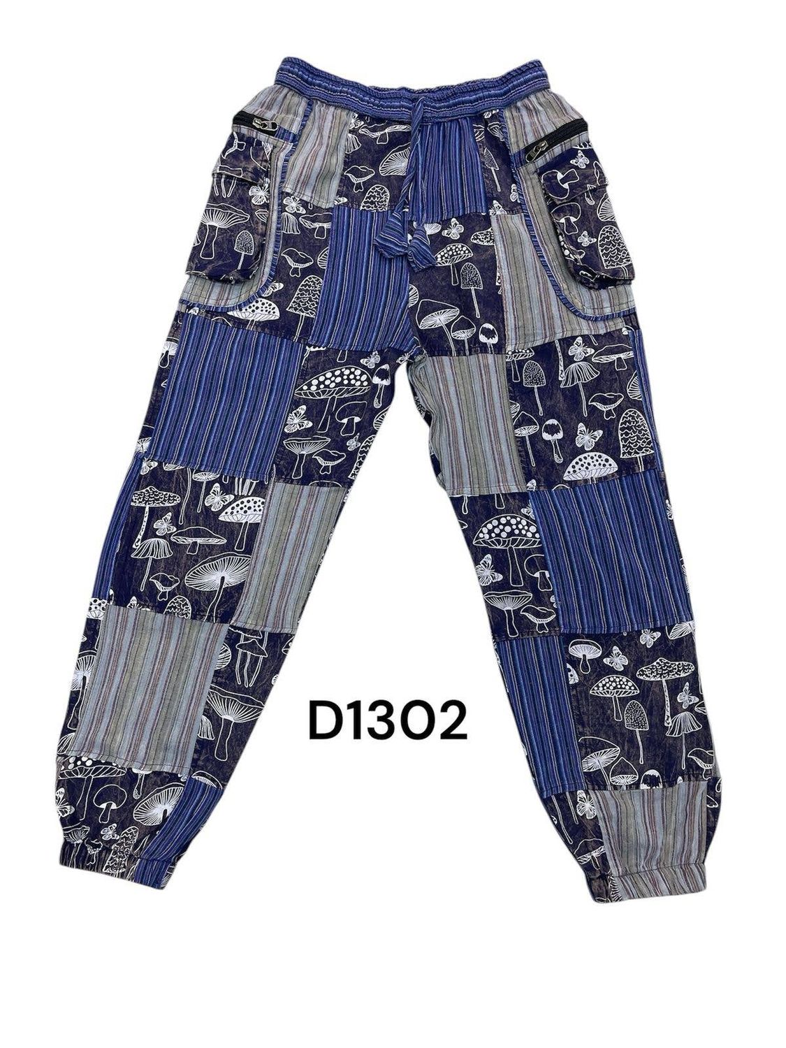 Cotton Blue Mushroom Pant, Size: XL