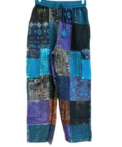 Cotton Patchwork Cargo Pant D967, Size: L