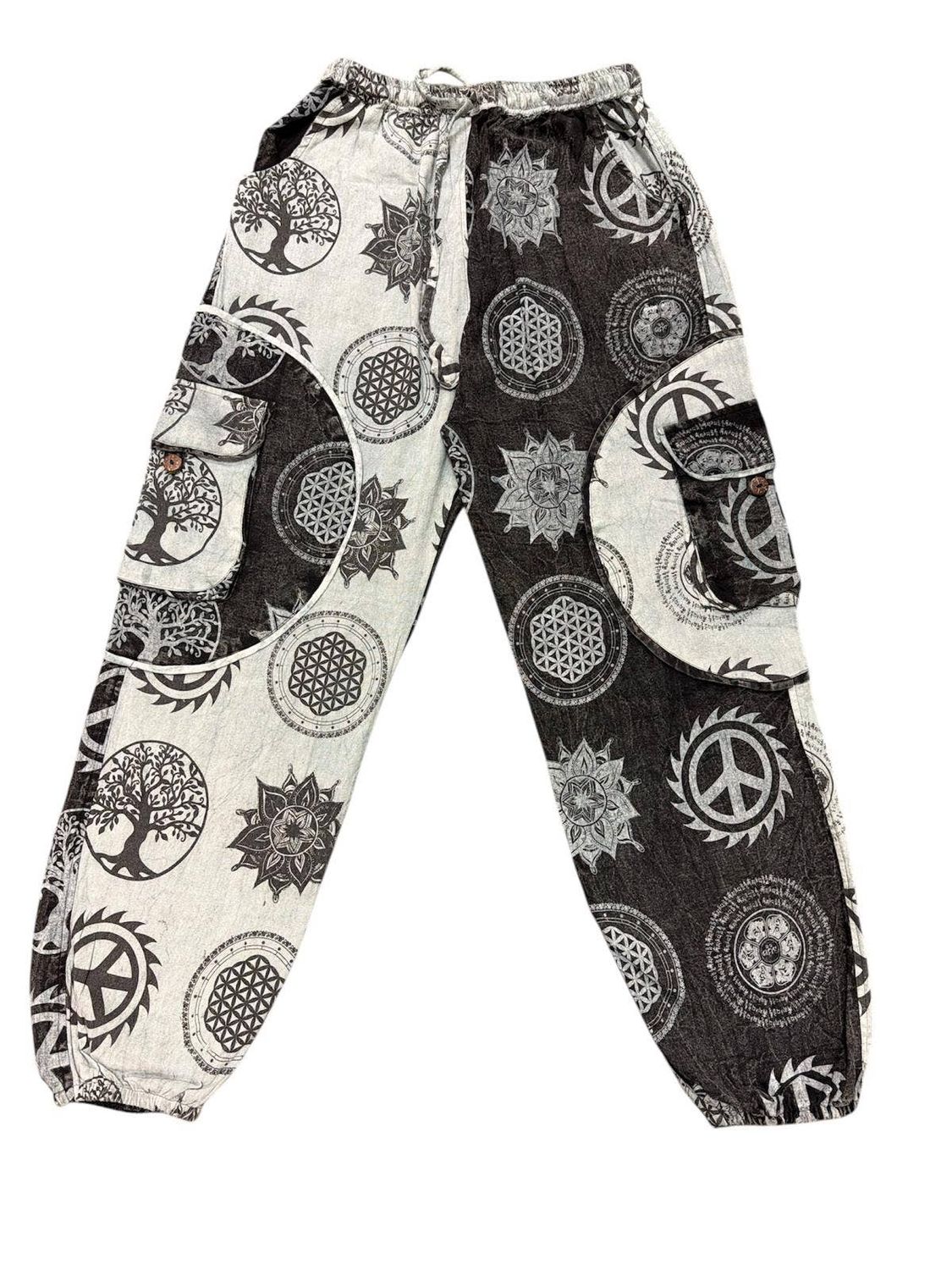 Cotton Tree of Life Peace Pant R26069, Size: M