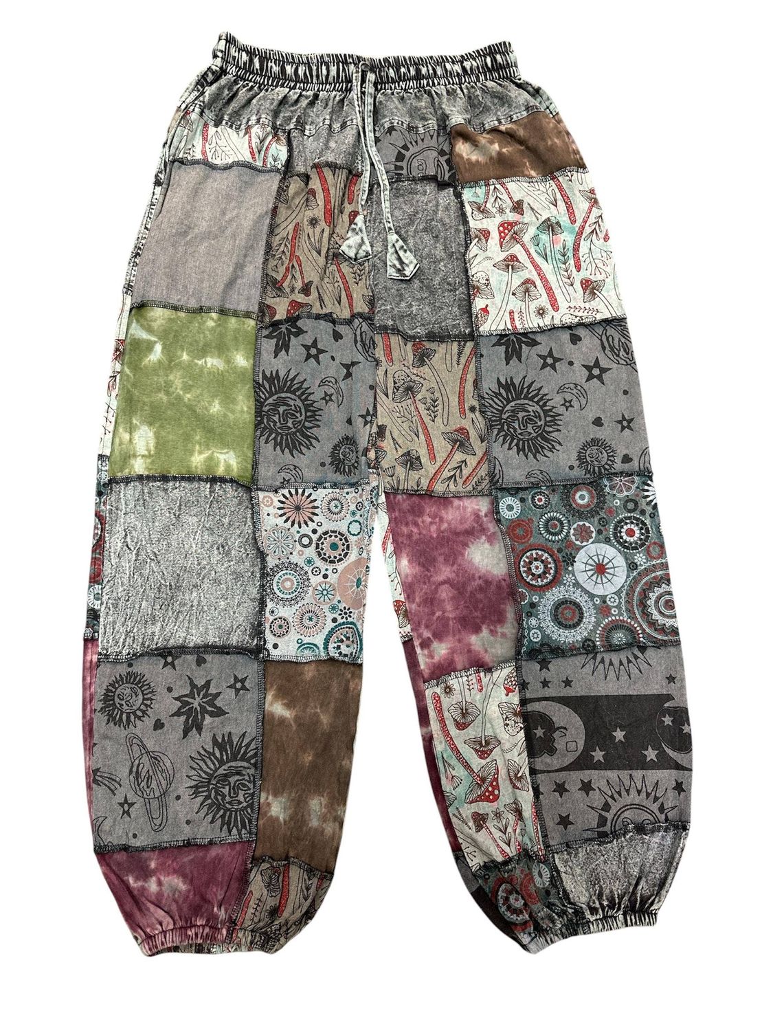 Cotton Patchwork Outer Hippie Pant DT116, Size: Large