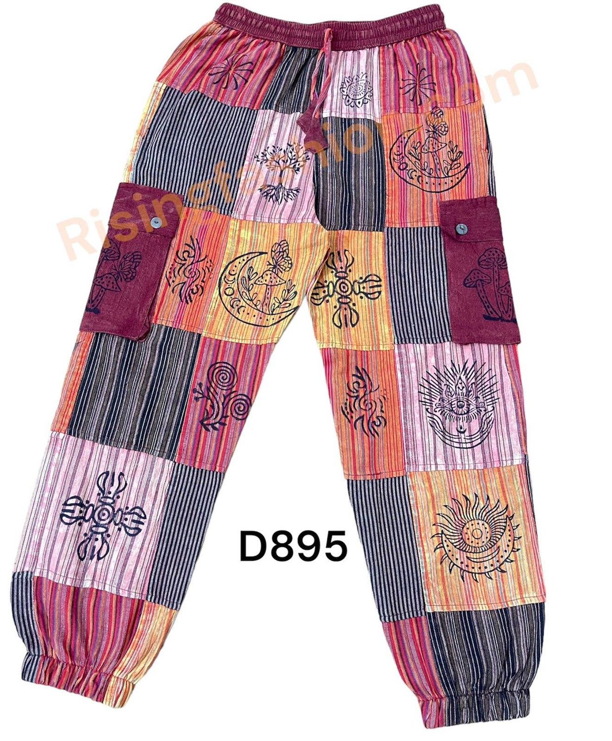 Royal Mountain Boho Yoga Pant D895 , Size: M