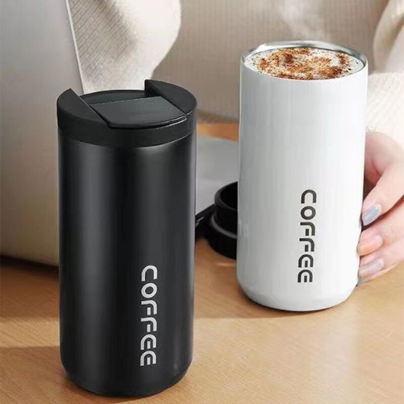 Simple And Fashionable Drink Coffee Cup Portable Stainless Steel Vacuum Insulation Convenient Luxury Portable Cup Can Be Customized With Logo