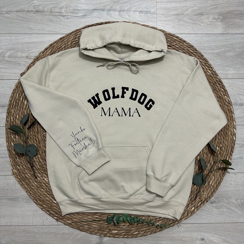 Hoodie Dog Mama - Sand
