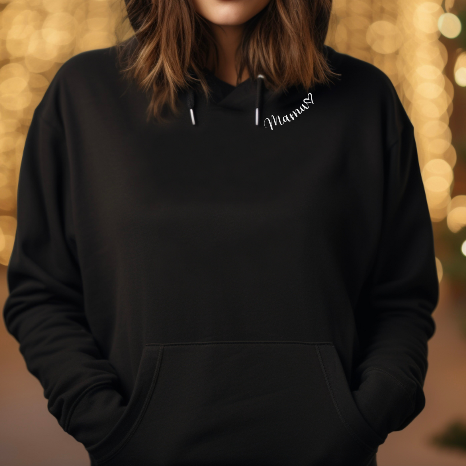 Hoodie The Mama Neckline