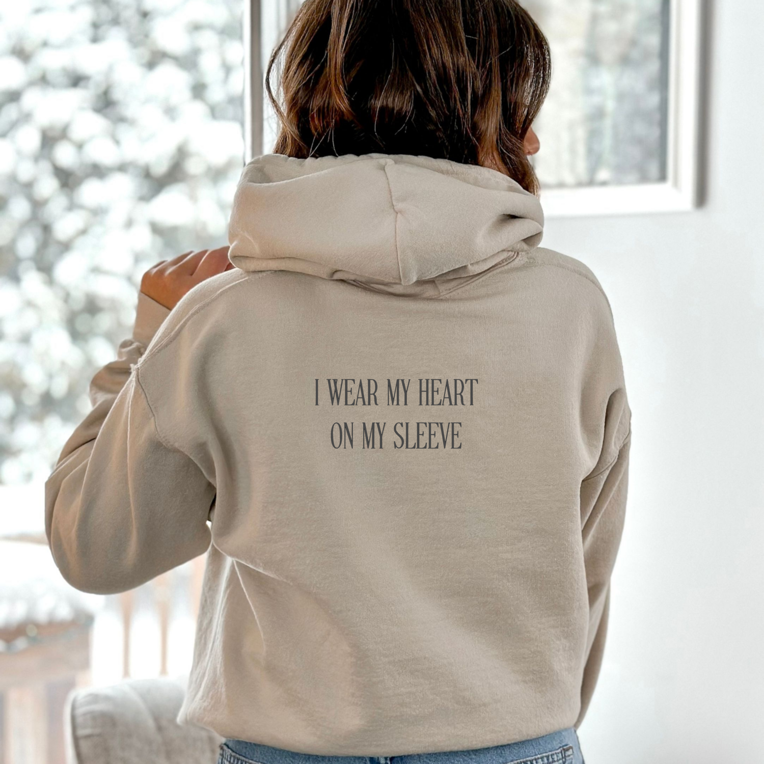 Hoodie Dog Mama - Sand