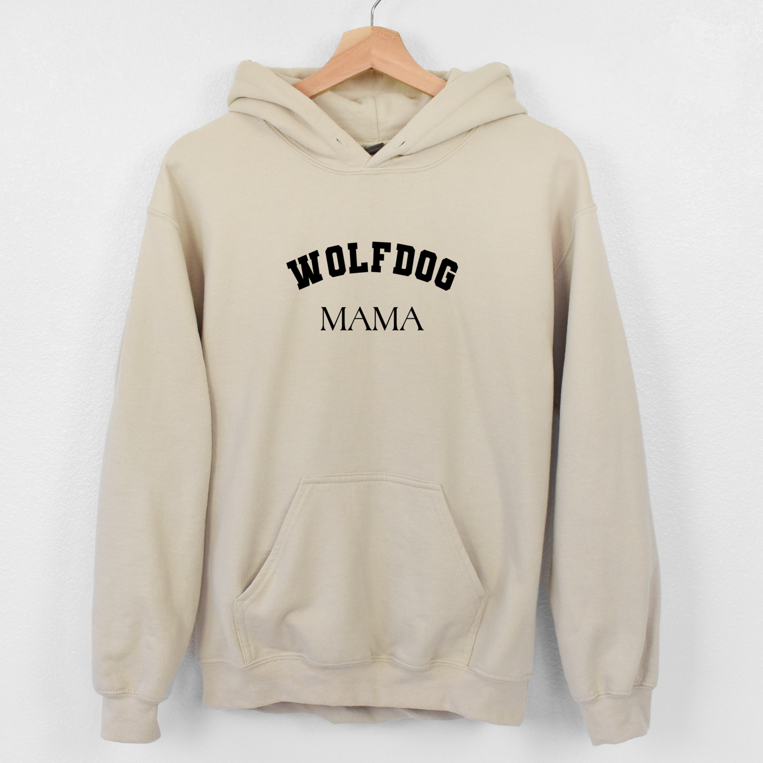 Hoodie Dog Mama - Sand