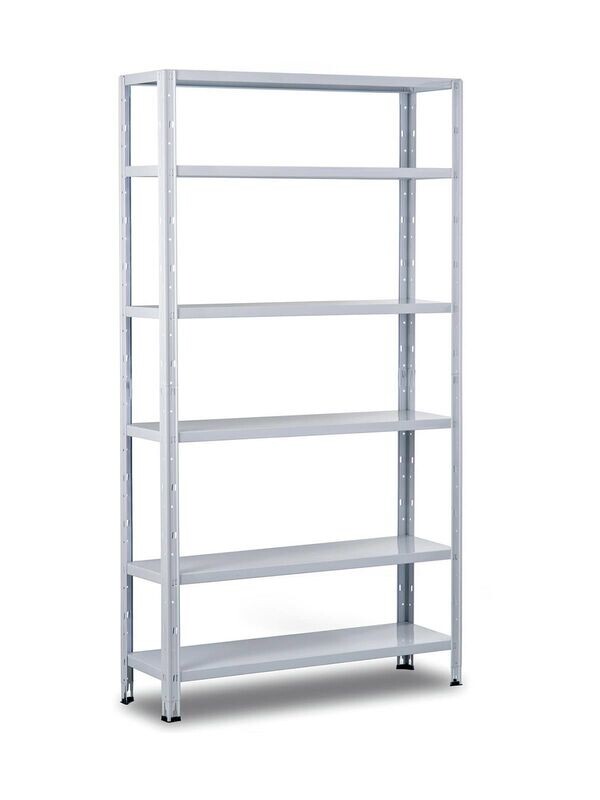 Scaffale kit incastro crosser 5 piani 100x40xh188 colore bianco