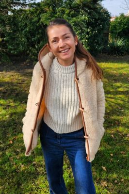 Veste capuche 100% laine de 🐑