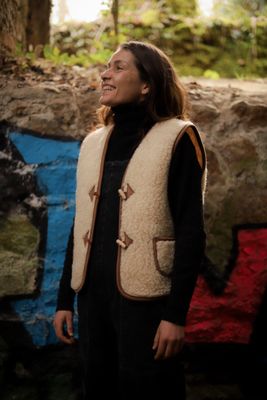 Gilet Berger Adulte 100% laine 🐑 version courte ou longue