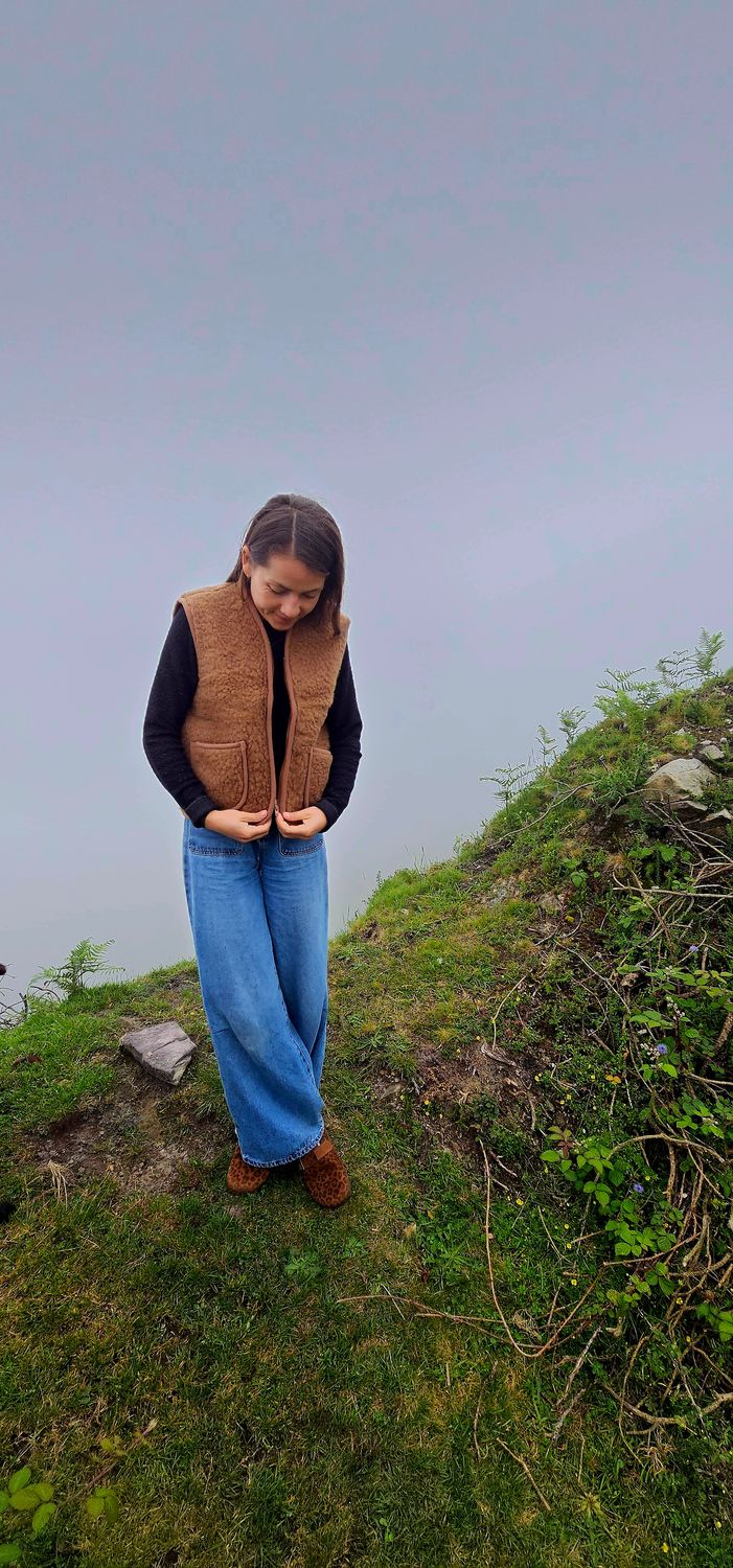 (Nouveau) Gilet zippé court 100% laine 🐑 Fabrication francaise 🇨🇵