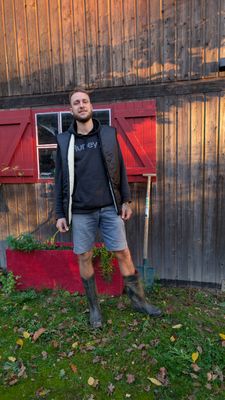 (Nouveau) Gilet Homme – Laine Naturelle &amp; Toile Déperlante 🖤